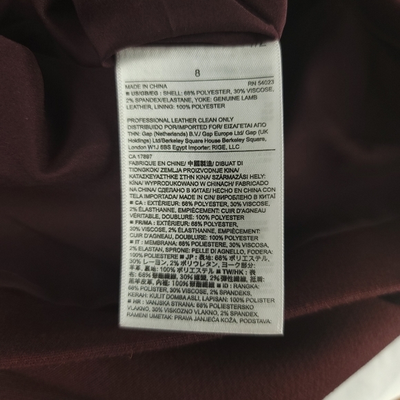 BR Monogram Sleeveless Lamb Leather Shift Dress - Picture 4 of 7